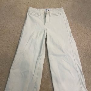 Oat white size 25 flare pants (ankle length)